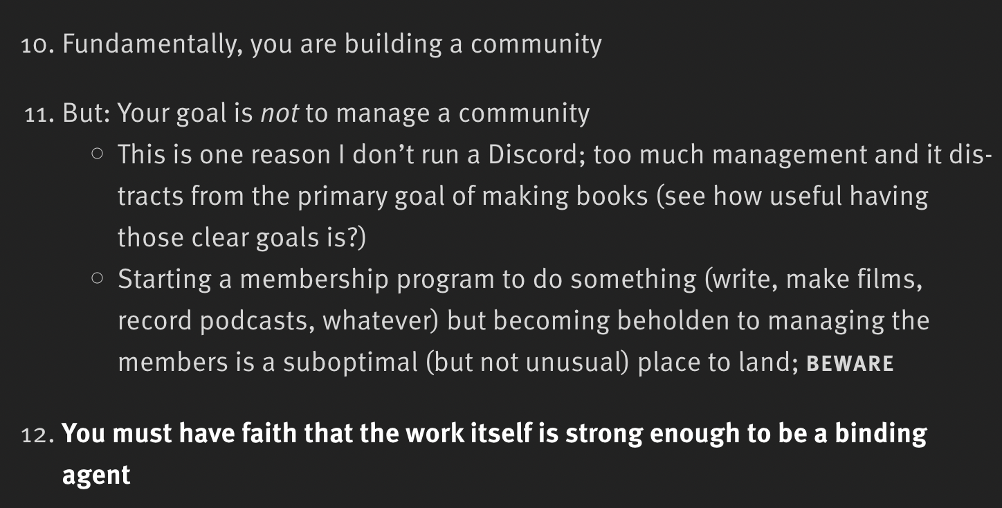 Excerpt from Craig Mod's Rules - 2